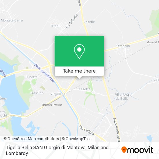 Tigella Bella SAN Giorgio di Mantova map