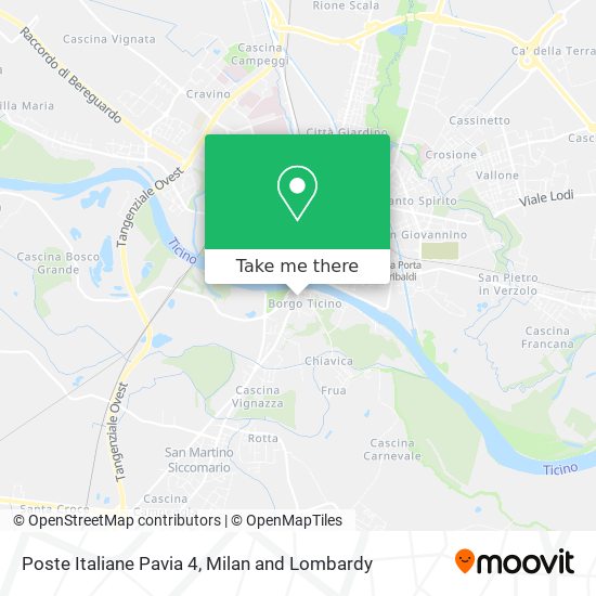 Poste Italiane Pavia 4 map