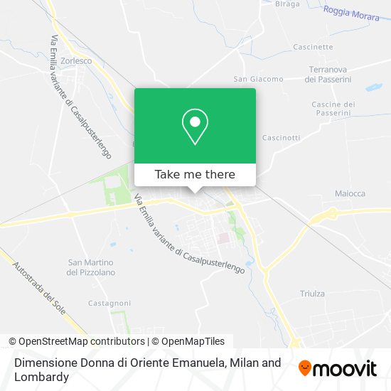 Dimensione Donna di Oriente Emanuela map