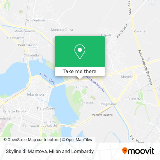 Skyline di Mantova map