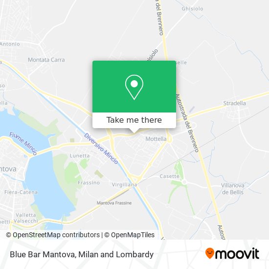 Blue Bar Mantova map