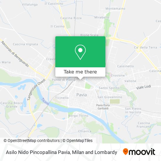 Asilo Nido Pincopallina Pavia map