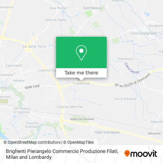 Brighenti Pierangelo Commercio Produzione Filati map