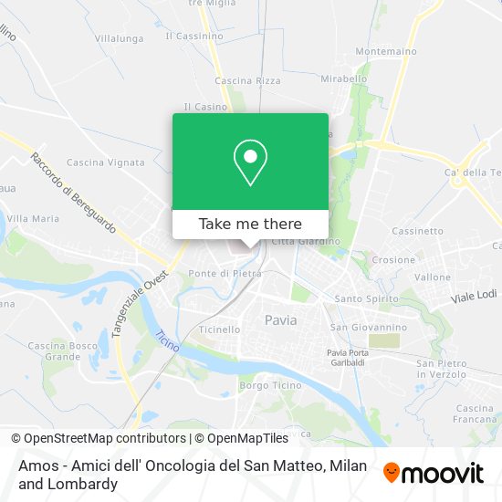 Amos - Amici dell' Oncologia del San Matteo map
