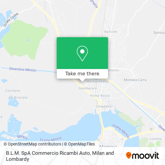 B.L.M. SpA Commercio Ricambi Auto map