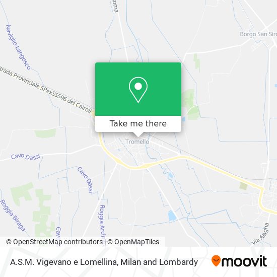 A.S.M. Vigevano e Lomellina map