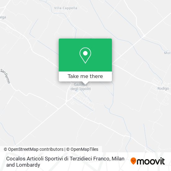 Cocalos Articoli Sportivi di Terzidieci Franco map