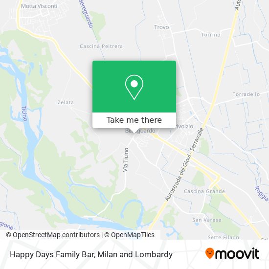 Happy Days Family Bar map