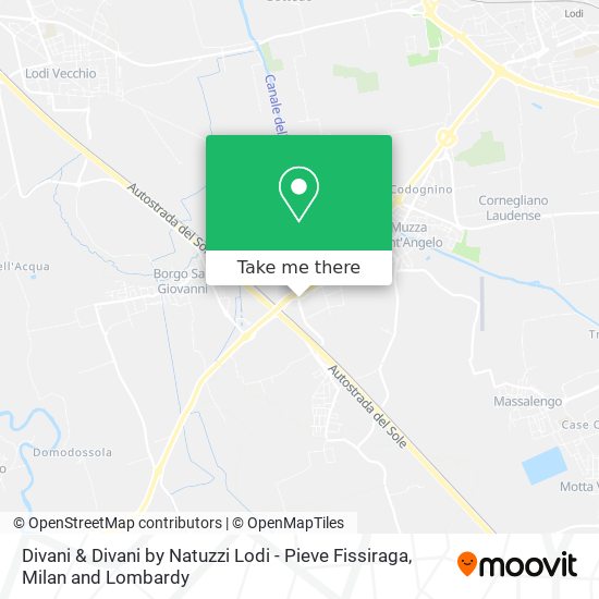 Divani & Divani by Natuzzi Lodi - Pieve Fissiraga map