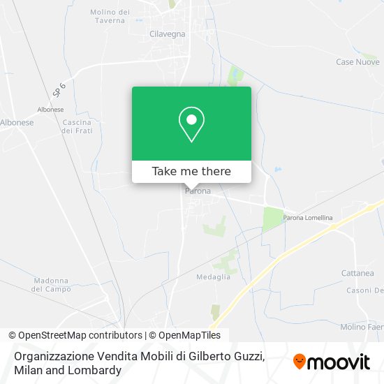 Organizzazione Vendita Mobili di Gilberto Guzzi map