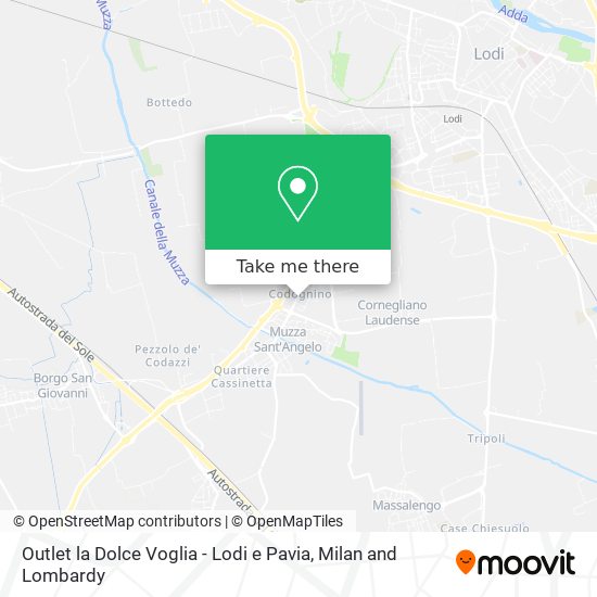 Outlet la Dolce Voglia - Lodi e Pavia map