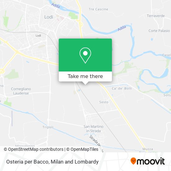 Osteria per Bacco map