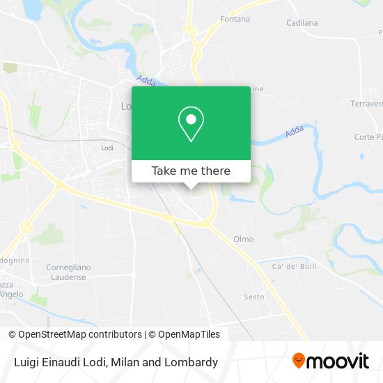 Luigi Einaudi Lodi map