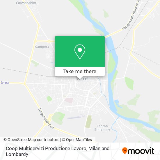 Coop Multiservizi Produzione Lavoro map