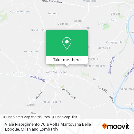 Viale Risorgimento 70 a Volta Mantovana Belle Epoque map