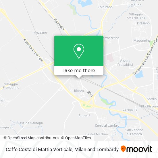 Caffè Costa di Mattia Verticale map