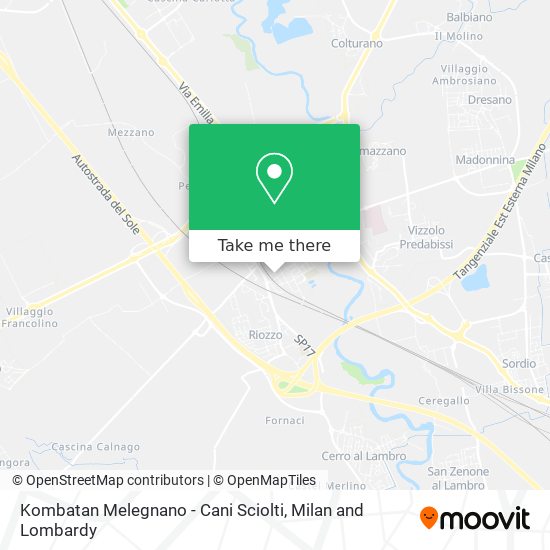 Kombatan Melegnano - Cani Sciolti map