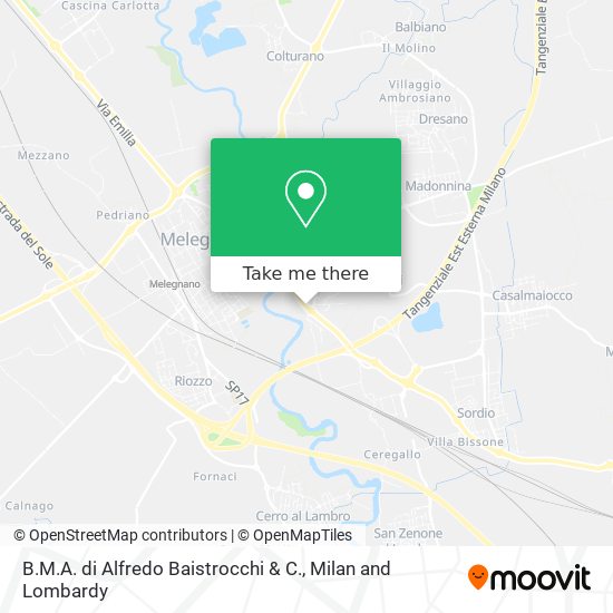 B.M.A. di Alfredo Baistrocchi & C. map