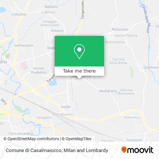 Comune di Casalmaiocco map