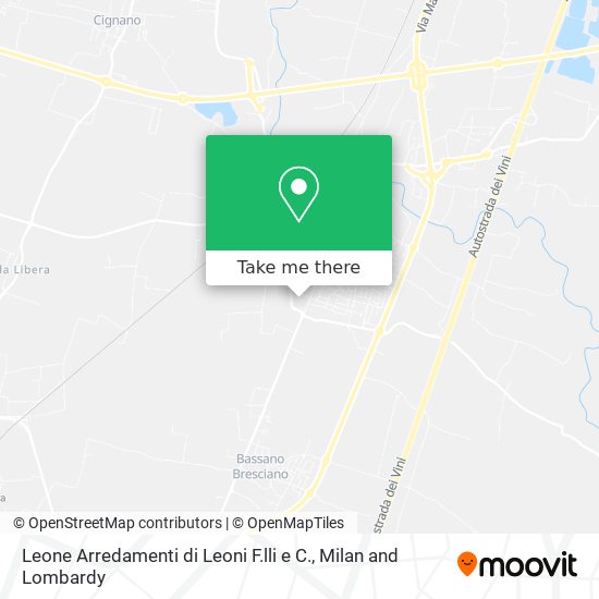 Leone Arredamenti di Leoni F.lli e C. map