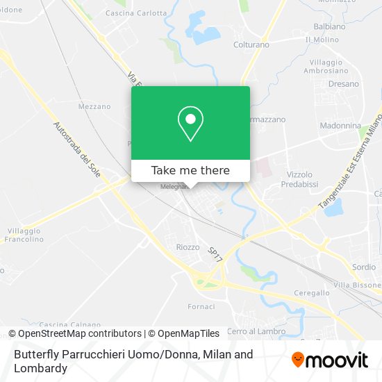 Butterfly Parrucchieri Uomo / Donna map