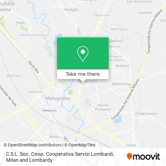 C.S.L. Soc. Coop. Cooperativa Servizi Lombardi map