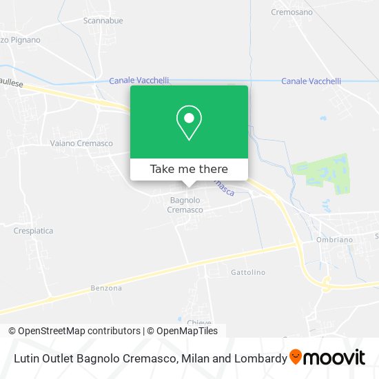 Lutin Outlet Bagnolo Cremasco map