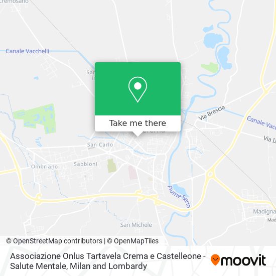 Associazione Onlus Tartavela Crema e Castelleone - Salute Mentale map