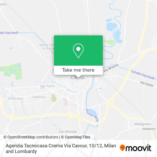 Agenzia Tecnocasa Crema Via Cavour, 10 / 12 map