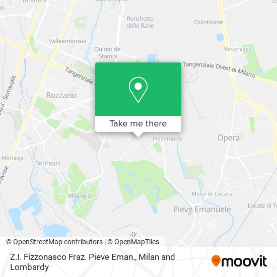 Z.I. Fizzonasco Fraz. Pieve Eman. map