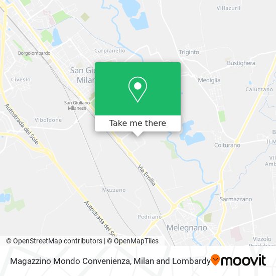 Magazzino Mondo Convenienza map