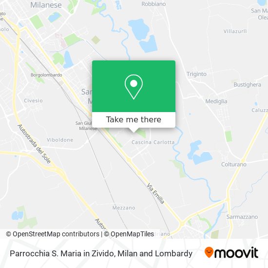 Parrocchia S. Maria in Zivido map