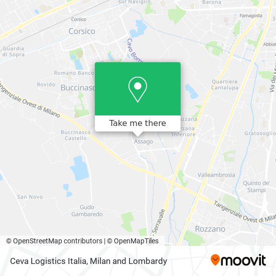 Ceva Logistics Italia map