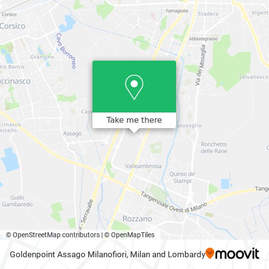 Goldenpoint Assago Milanofiori map
