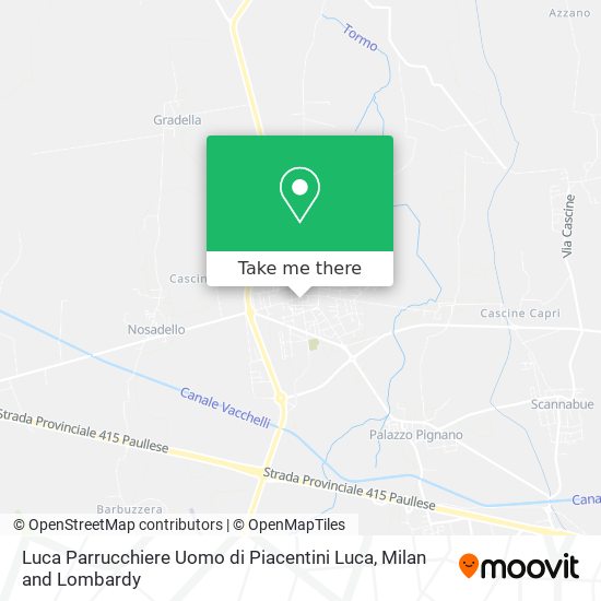 Luca Parrucchiere Uomo di Piacentini Luca map