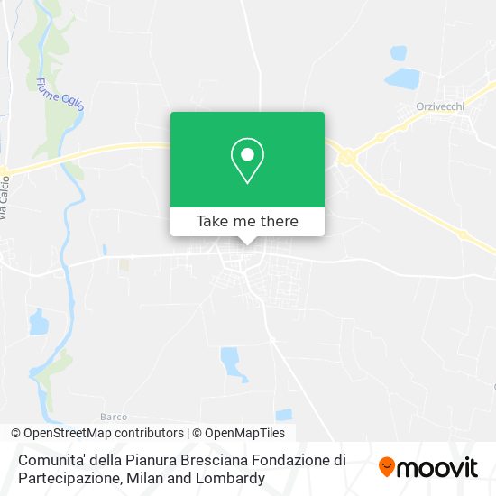 Comunita' della Pianura Bresciana Fondazione di Partecipazione map