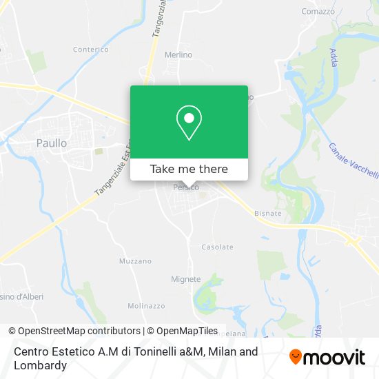 Centro Estetico A.M di Toninelli a&M map
