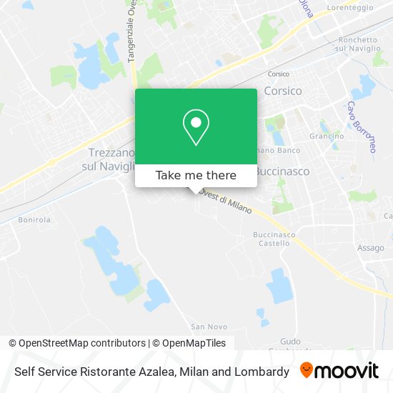 Self Service Ristorante Azalea map