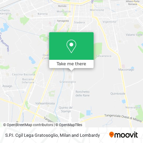 S.P.I. Cgil Lega Gratosoglio map