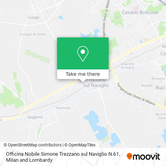 Officina Nobile Simone Trezzano sul Naviglio N.61 map