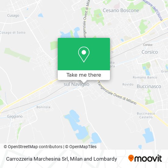 Carrozzeria Marchesina Srl map
