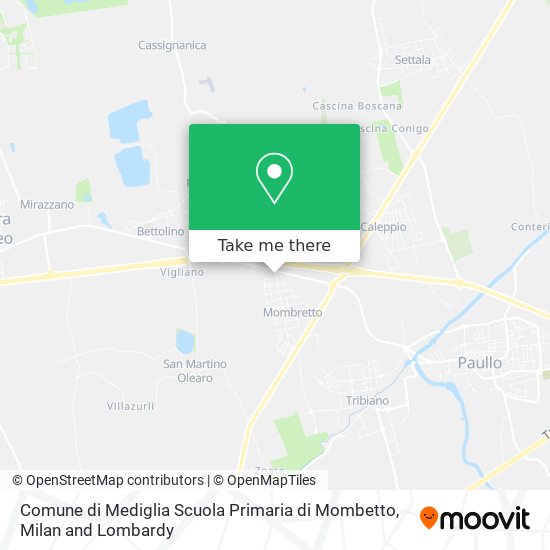 Comune di Mediglia Scuola Primaria di Mombetto map