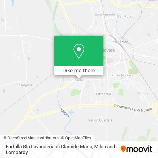 Farfalla Blu Lavanderia di Clamide Maria map