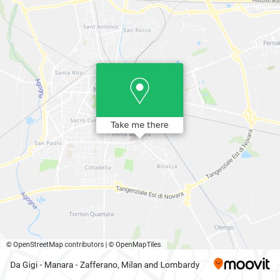 Da Gigi - Manara - Zafferano map