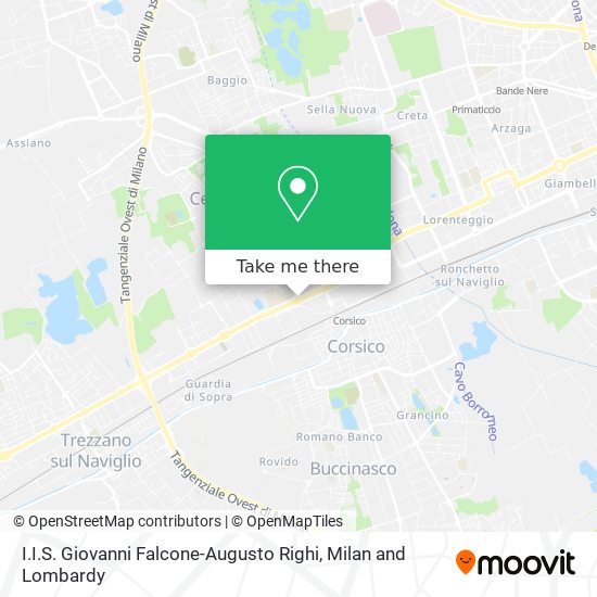 I.I.S. Giovanni Falcone-Augusto Righi map