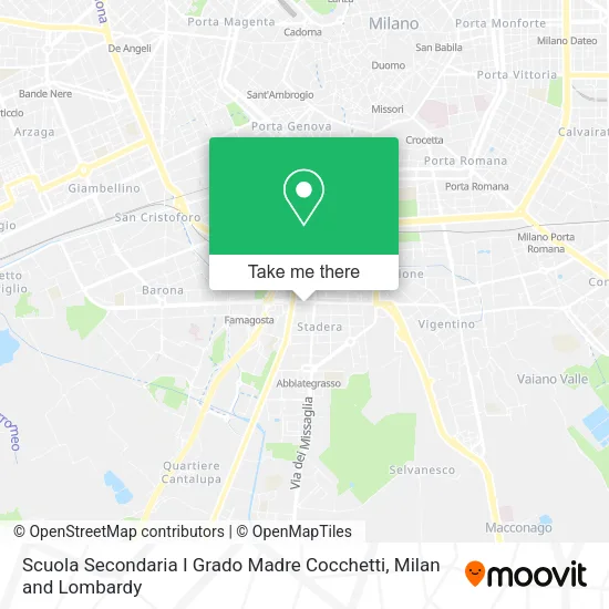 Scuola Secondaria I Grado Madre Cocchetti map