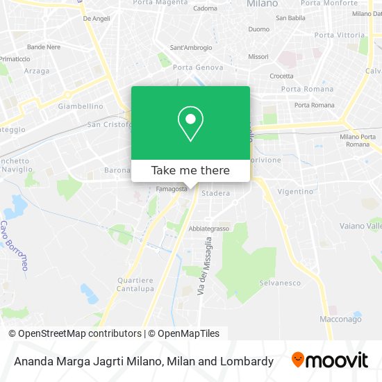 Ananda Marga Jagrti Milano map