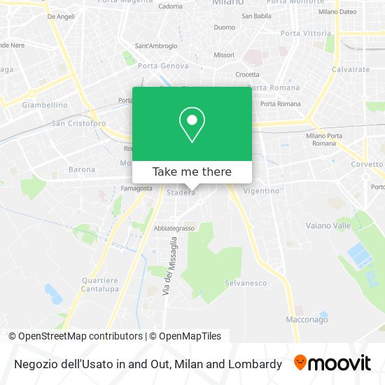 Negozio dell'Usato in and Out map