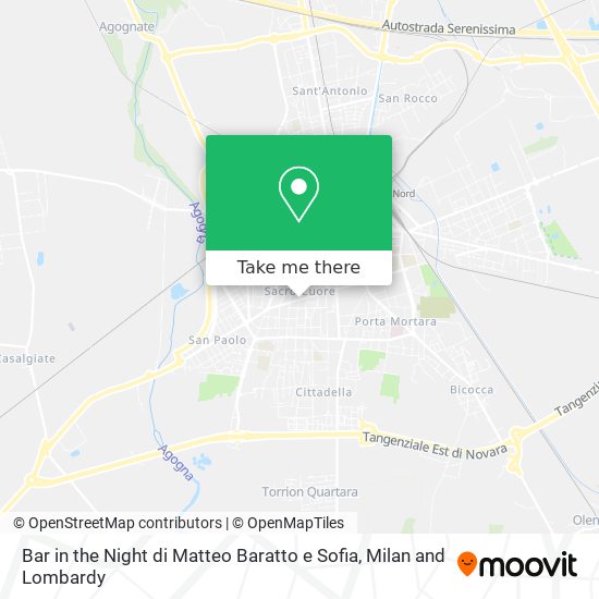 Bar in the Night di Matteo Baratto e Sofia map