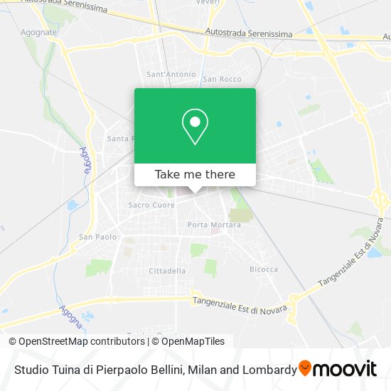 Studio Tuina di Pierpaolo Bellini map